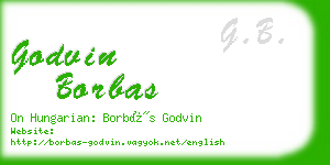 godvin borbas business card